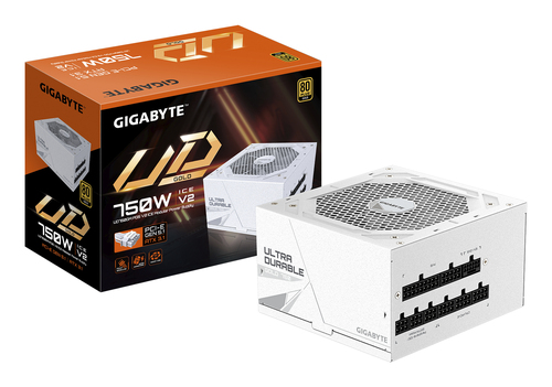 750W GIGABYTE UD750GM PG5 V2 ICE ATX 3.1 Netzteil, 80 PLUS Gold, weiß, vollständig modular 750W GIGABYTE UD750GM PG5 V2 ICE ATX 3.1 Netzteil, 80 PLUS Gold, weiß, vollständig modular