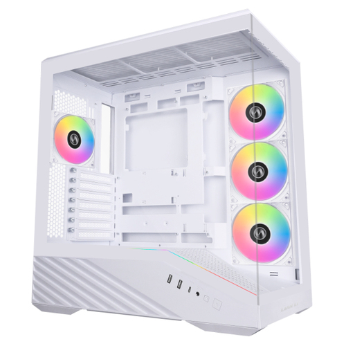 Lian Li V100&comma; Midi Tower&comma; schwarz&comma; transparent&comma; Glasfenster
