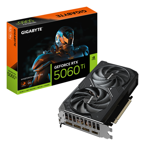 GIGABYTE GeForce RTX 5060 Ti WINDFORCE MAX OC 16G&comma; 16GB GDDR7 Grafikkarte&comma; 1x HDMI&comma; 3x DP