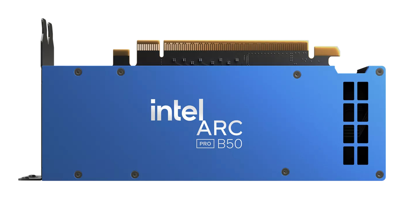 Intel Arc Pro B50, 16GB GDDR6, 4x mDP 