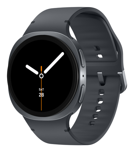 Samsung Galaxy Watch 8&comma; graphit&comma; Touchscreen&comma; rund&comma; Wear OS&comma; Smartwatch