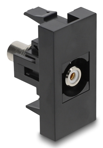 DeLOCK Easy 45 Steckdose RCA Schwarz, Weiß DeLOCK Easy 45 Steckdose RCA Schwarz, Weiß