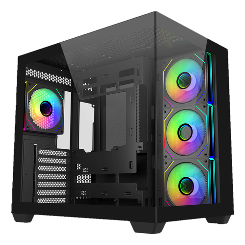 Cooler Master Elite 681&comma; Midi Tower&comma; schwarz&comma; Glasfenster