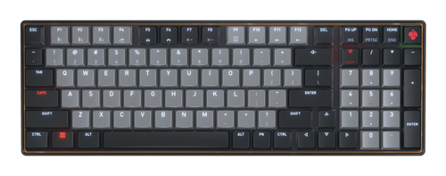 CHERRY KW 550 MX LP schwarz Tastatur&comma; Layout&colon; US Englisch&comma; Cherry MX LP 2&period;0 Ivory&comma; beleuchtet