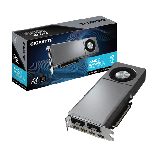 GIGABYTE Radeon AI PRO R9700 AI TOP 32G, 32GB GDDR6 Grafikkarte, 1x HDMI, 3x DP GIGABYTE Radeon AI PRO R9700 AI TOP 32G, 32GB GDDR6 Grafikkarte, 1x HDMI, 3x DP