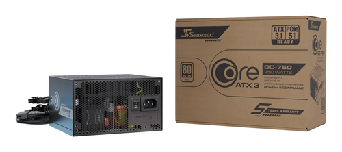 750W Seasonic CORE GC-750 ATX 3&period;1 ATX 3&period;1 Netzteil&comma; 80 PLUS Gold&comma; schwarz&comma; nicht-modular