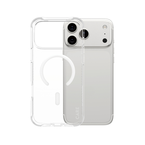 PanzerGlass CARE by PanzerGlass Samba Case Transparent w. White MagSafe iPhone 17 Pro Max | Bulk PanzerGlass CARE by PanzerGlass Samba Case Transparent w. White MagSafe iPhone 17 Pro Max | Bulk