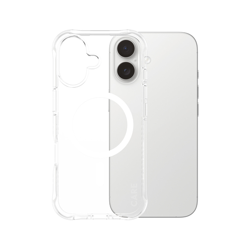 PanzerGlass CARE by PanzerGlass Samba Case Transparent w. White MagSafe iPhone 17 | Bulk PanzerGlass CARE by PanzerGlass Samba Case Transparent w. White MagSafe iPhone 17 | Bulk