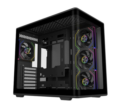 Cooler Master Elite 600&comma; Tower&comma; schwarz&comma; transparent&comma; Glasfenster