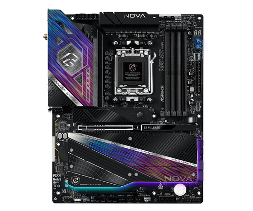 Asrock X870 NOVA WIFI&comma; ATX AM5 Mainboard&comma; 4x DDR5&comma; max&period; 256 GB&comma; 1x HDMI&comma; 1x USB-C&comma; WiFi