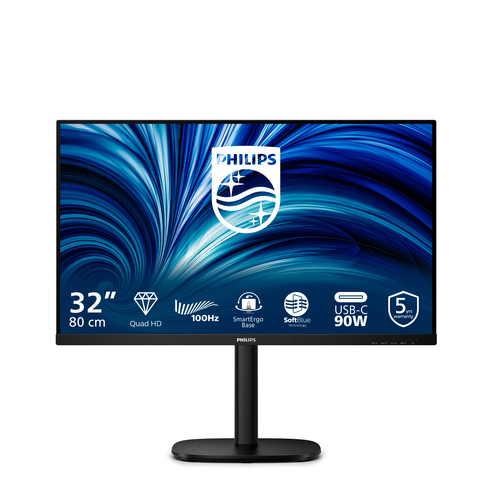 31.5 Zoll Philips 32B2U3601/00, 80cm TFT, 100 Hz, Quad HD, 4ms, 1x HDMI, 1x DP, integrierter USB-Hub 31.5 Zoll Philips 32B2U3601/00, 80cm TFT, 100 Hz, Quad HD, 4ms, 1x HDMI, 1x DP, integrierter USB-Hub