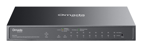 TP-Link ES210GP L2 Managed Switch, 10x RJ-45, Backplane: 20 Gbit/s, PoE TP-Link ES210GP L2 Managed Switch, 10x RJ-45, Backplane: 20 Gbit/s, PoE