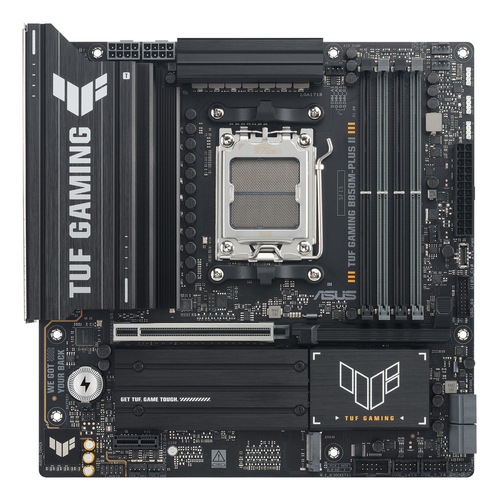 ASUS TUF GAMING B850M-PLUS II, micro ATX AM5 Mainboard, 4x DDR5, max. 256 GB, 1x HDMI, 1x DisplayPort ASUS TUF GAMING B850M-PLUS II, micro ATX AM5 Mainboard, 4x DDR5, max. 256 GB, 1x HDMI, 1x DisplayPort