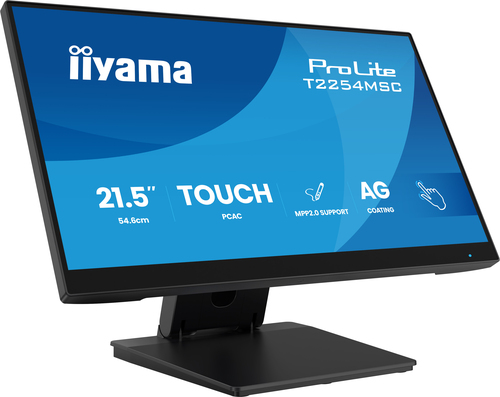 21.5 Zoll iiyama T2254MSC-B2AG, 54,6cm TFT, 100 Hz, Full HD, 4ms, 1x HDMI, 1x DP, Touchscreen, integrierter USB-Hub 21.5 Zoll iiyama T2254MSC-B2AG, 54,6cm TFT, 100 Hz, Full HD, 4ms, 1x HDMI, 1x DP, Touchscreen, integrierter USB-Hub