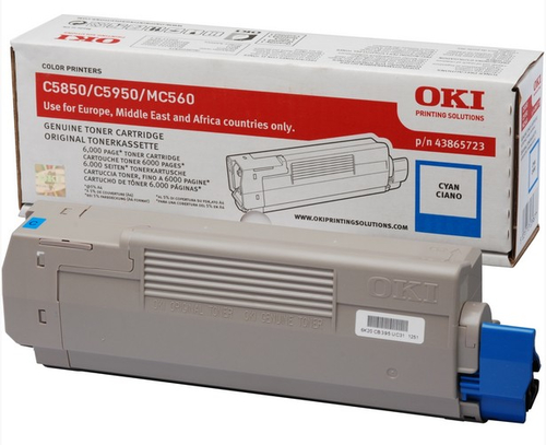 OKI 43865723, original, cyan, Toner OKI 43865723, original, cyan, Toner