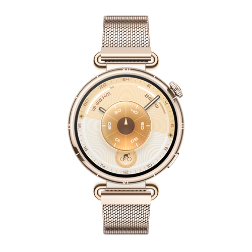 Huawei GT6&comma; gold&comma; Touchscreen&comma; rund&comma; Smartwatch