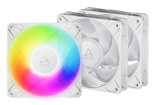 ARCTIC P12 Pro A-RGB (White) - 3 Pack, weiß, Lüfter, 131 m³/h, 4-pin + 4-pin ARCTIC P12 Pro A-RGB (White) - 3 Pack, weiß, Lüfter, 131 m³/h, 4-pin + 4-pin