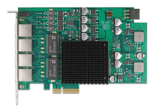 DeLOCK 86097&comma; 10&sol;100&sol;1000BaseT&lpar;X&rpar;&comma; Ethernet&comma; 1000 Mbit&sol;s&comma; gr&uuml;n&comma; edelstahl
