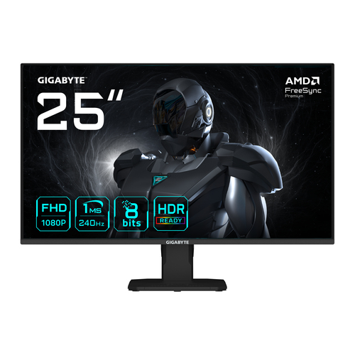 24.5 Zoll GIGABYTE GS25F2A, 62cm TFT, 240 Hz, Full HD, 1ms, 2x HDMI, 1x DP 24.5 Zoll GIGABYTE GS25F2A, 62cm TFT, 240 Hz, Full HD, 1ms, 2x HDMI, 1x DP