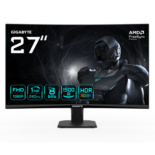 27 Zoll GIGABYTE GS27FC2, 68,6cm TFT, 240 Hz, Full HD, 1ms, 2x HDMI, 1x DP 27 Zoll GIGABYTE GS27FC2, 68,6cm TFT, 240 Hz, Full HD, 1ms, 2x HDMI, 1x DP