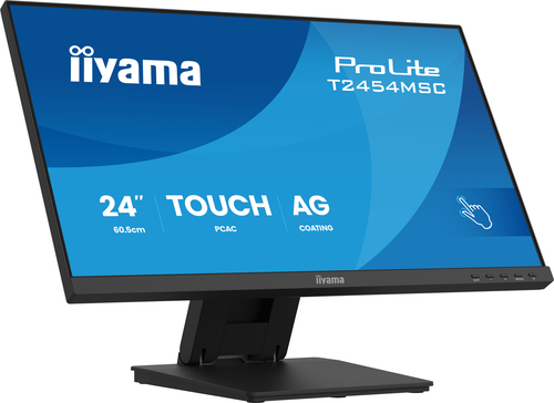 23.8 Zoll iiyama T2454MSC-B3AG, 60,5cm TFT, 83 Hz, Full HD, 4ms, 1x HDMI, 1x DP, Touchscreen, integrierter USB-Hub 23.8 Zoll iiyama T2454MSC-B3AG, 60,5cm TFT, 83 Hz, Full HD, 4ms, 1x HDMI, 1x DP, Touchscreen, integrierter USB-Hub