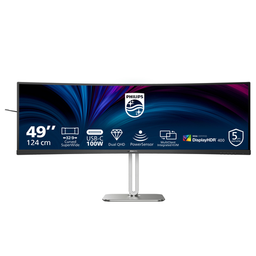48&period;8 Zoll Philips 49B2U5900C&sol;00&comma; 124cm TFT&comma; 75 Hz&comma; Dual QHD&comma; 4ms&comma; 2x HDMI&comma; 1x DP&comma; integrierter USB-Hub