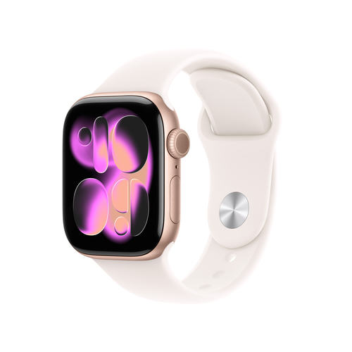 Apple Watch Series 11&comma; pink&comma; Touchscreen&comma; rechteckig&comma; watchOS 11&comma; Smartwatch