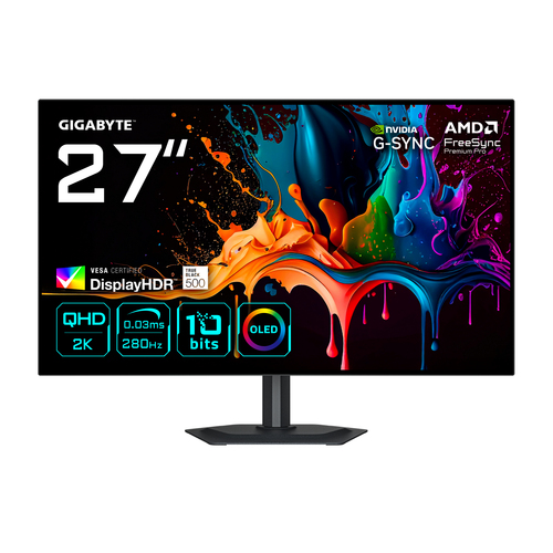 27 Zoll GIGABYTE MO27Q28G, 68,6cm TFT, 280 Hz, Quad HD, 0,03ms, 2x HDMI, 1x DP, integrierter USB-Hub 27 Zoll GIGABYTE MO27Q28G, 68,6cm TFT, 280 Hz, Quad HD, 0,03ms, 2x HDMI, 1x DP, integrierter USB-Hub