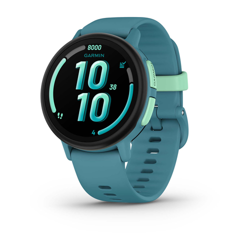 Garmin 010-03399-02&comma; t&uuml;rkis&comma; Touchscreen&comma; rund&comma; Smartwatch