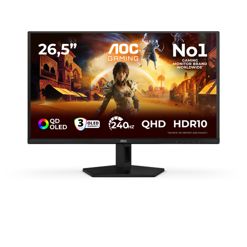26&period;5 Zoll AOC Q27G41ZDF&comma; 67&comma;3cm TFT&comma; 240 Hz&comma; Quad HD&comma; 0&comma;03ms&comma; 1x HDMI&comma; 1x DP&comma; integrierter USB-Hub