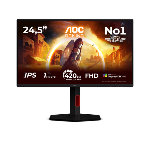 24.5 Zoll AOC 25G4KUR, 62,2cm TFT, 420 Hz, Full HD, 1ms, 2x HDMI, 1x DP, integrierter USB-Hub 24.5 Zoll AOC 25G4KUR, 62,2cm TFT, 420 Hz, Full HD, 1ms, 2x HDMI, 1x DP, integrierter USB-Hub