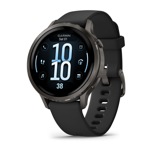 Garmin Venu 4&comma; schwarz&comma; Touchscreen&comma; rund&comma; Smartwatch