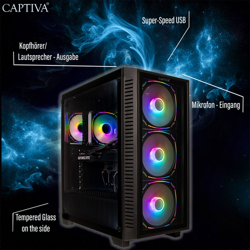 CAPTIVA 94832 PC&comma; AMD Ryzen 7 9700X &lpar;8C&rpar;&comma; 1 TB SSD&comma; 32 GB RAM&comma; Win 11 Home