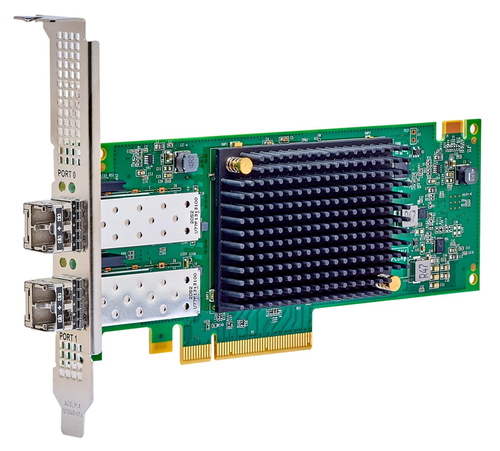Lenovo Emulex LPe38102, Faser, 32000 Mbit/s, schwarz, grün, edelstahl Lenovo Emulex LPe38102, Faser, 32000 Mbit/s, schwarz, grün, edelstahl