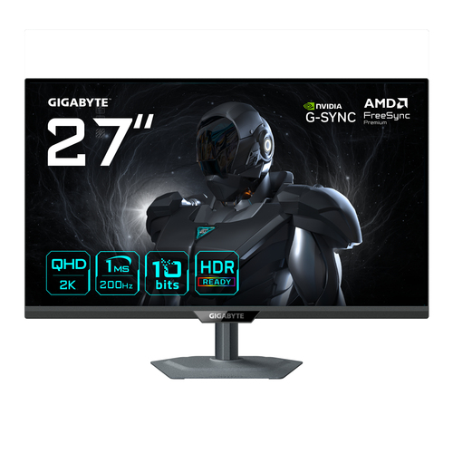 27 Zoll GIGABYTE G27Q2, 69cm TFT, 200 Hz, Quad HD, 1ms, 2x HDMI, 1x DP, integrierter USB-Hub 27 Zoll GIGABYTE G27Q2, 69cm TFT, 200 Hz, Quad HD, 1ms, 2x HDMI, 1x DP, integrierter USB-Hub