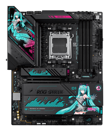 ASUS ROG STRIX X870E-H GAMING WIFI7 HATSUNE MIKU EDITION, ATX AM5 Mainboard, 4x DDR5, max. 256 GB, 1x HDMI, 2x USB-C, WiFi ASUS ROG STRIX X870E-H GAMING WIFI7 HATSUNE MIKU EDITION, ATX AM5 Mainboard, 4x DDR5, max. 256 GB, 1x HDMI, 2x USB-C, WiFi