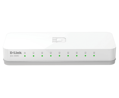 D-Link Unmanaged Switch, 8x RJ-45, Backplane: 1,6 Gbit/s D-Link Unmanaged Switch, 8x RJ-45, Backplane: 1,6 Gbit/s