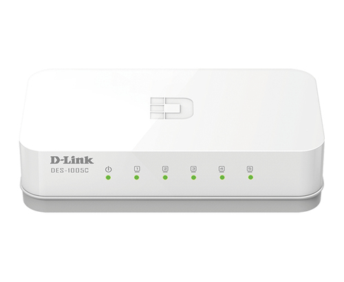 D-Link ES-1005C&sol;E Unmanaged Switch&comma; 5x RJ-45&comma; Backplane&colon; 1 Gbit&sol;s