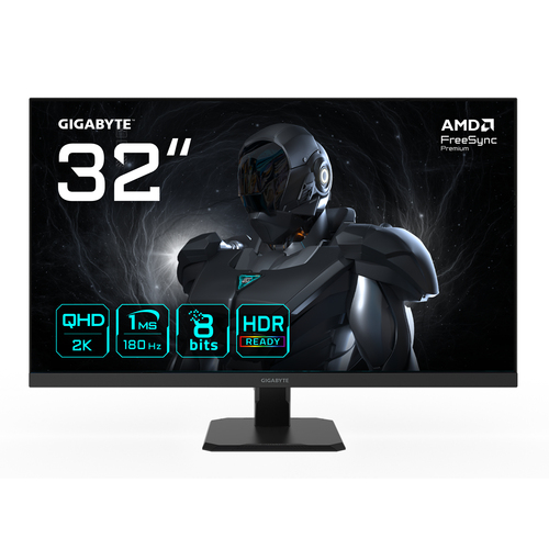 31.5 Zoll GIGABYTE GS32QA, 80cm TFT, 180 Hz, Quad HD, 1ms, 2x HDMI, 1x DP 31.5 Zoll GIGABYTE GS32QA, 80cm TFT, 180 Hz, Quad HD, 1ms, 2x HDMI, 1x DP