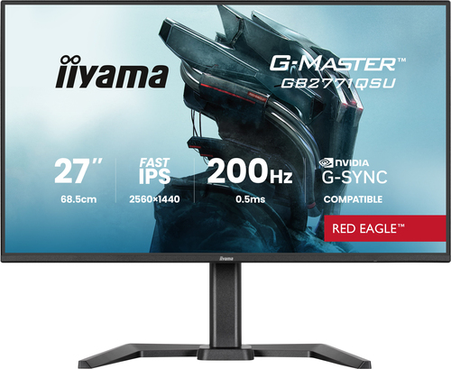 27 Zoll iiyama GB2771QSU-B1&comma; 68&comma;6cm TFT&comma; 200 Hz&comma; Wide Quad HD&comma; 2x HDMI&comma; 1x DP&comma; integrierter USB-Hub