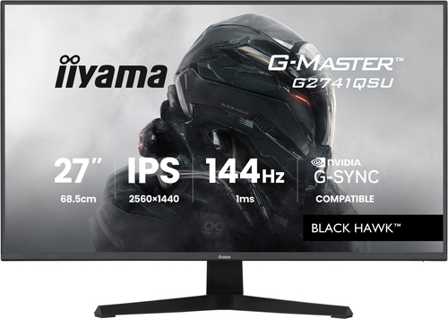 27 Zoll iiyama G2741QSU-B1, 68,6cm TFT, 144 Hz, 4K Ultra HD, 1ms, 1x HDMI, 1x DP, integrierter USB-Hub 27 Zoll iiyama G2741QSU-B1, 68,6cm TFT, 144 Hz, 4K Ultra HD, 1ms, 1x HDMI, 1x DP, integrierter USB-Hub