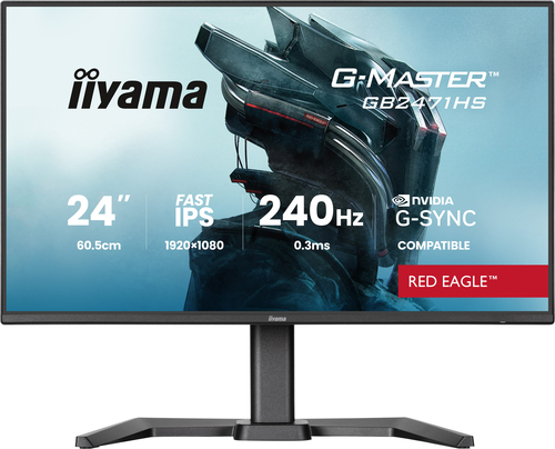 23&period;8 Zoll iiyama GB2471HS-B1&comma; 60&comma;5cm TFT&comma; 240 Hz&comma; Full HD&comma; 2x HDMI&comma; 1x DP