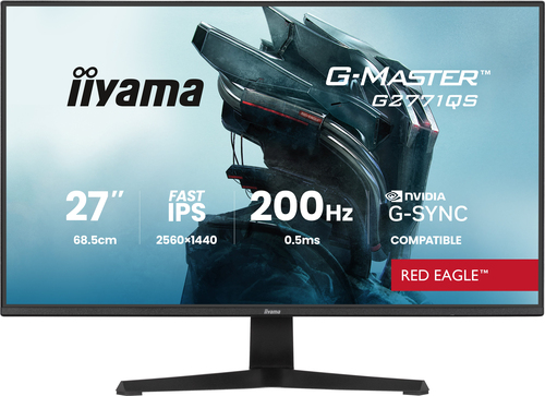 27 Zoll iiyama G2771QS-B1&comma; 68&comma;6cm TFT&comma; 200 Hz&comma; Wide Quad HD&comma; 2x HDMI&comma; 1x DP