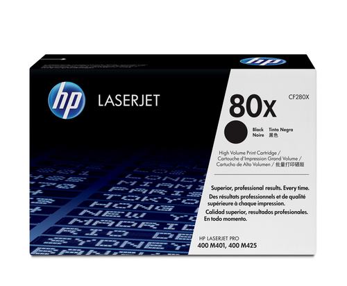 HP 80X High Yield Black Original LaserJet Toner Cartridge, schwarz HP 80X High Yield Black Original LaserJet Toner Cartridge, schwarz