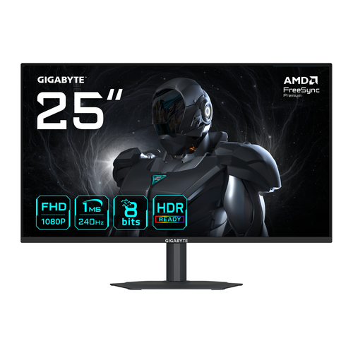24.5 Zoll GIGABYTE G25F2A, 62cm TFT, 240 Hz, Full HD, 1ms, 2x HDMI, 1x DP 24.5 Zoll GIGABYTE G25F2A, 62cm TFT, 240 Hz, Full HD, 1ms, 2x HDMI, 1x DP