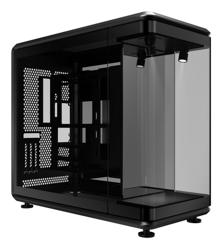 Cooler Master MasterFrame 360 PANORAMA&comma; Full Tower&comma; schwarz&comma; transparent&comma; Glasfenster