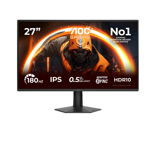 27 Zoll AOC 27G50F, 68,6cm TFT, 180 Hz, Full HD, 4ms, 1x HDMI, 1x DP 27 Zoll AOC 27G50F, 68,6cm TFT, 180 Hz, Full HD, 4ms, 1x HDMI, 1x DP