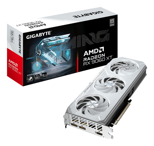 GIGABYTE GAMING Grafikkarte Radeon RX 9060 XT OC ICE 16G - 16GB GDDR6, 256bit, PCI-E 5.0, 3320 MHz Core Clock, 2 x DisplayPort, 1 x HDMI, GV-R906XGAMINGOCICE-16GD GIGABYTE GAMING Grafikkarte Radeon RX 9060 XT OC ICE 16G - 16GB GDDR6, 256bit, PCI-E 5.0, 3320 MHz Core Clock, 2 x DisplayPort, 1 x HDMI, GV-R906XGAMINGOCICE-16GD