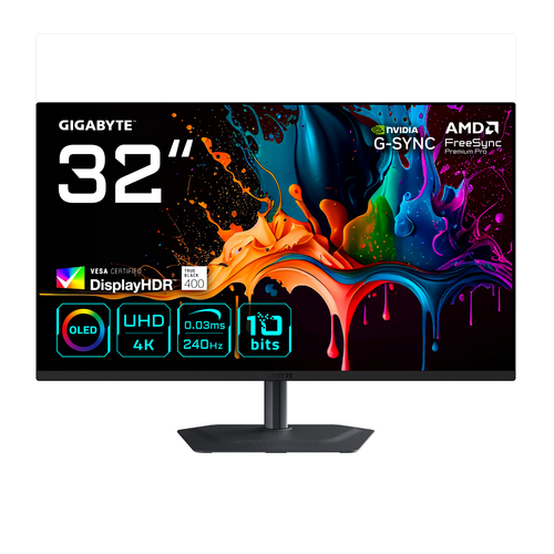 31.5 Zoll GIGABYTE MO32U2, 80cm TFT, 240 Hz, 4K Ultra HD, 0,03ms, 2x HDMI, 1x DP, integrierter USB-Hub 31.5 Zoll GIGABYTE MO32U2, 80cm TFT, 240 Hz, 4K Ultra HD, 0,03ms, 2x HDMI, 1x DP, integrierter USB-Hub