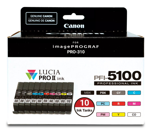 Canon PFI-5100 Multipack&comma; original&comma; cyan&comma; mattschwarz&comma; schwarz